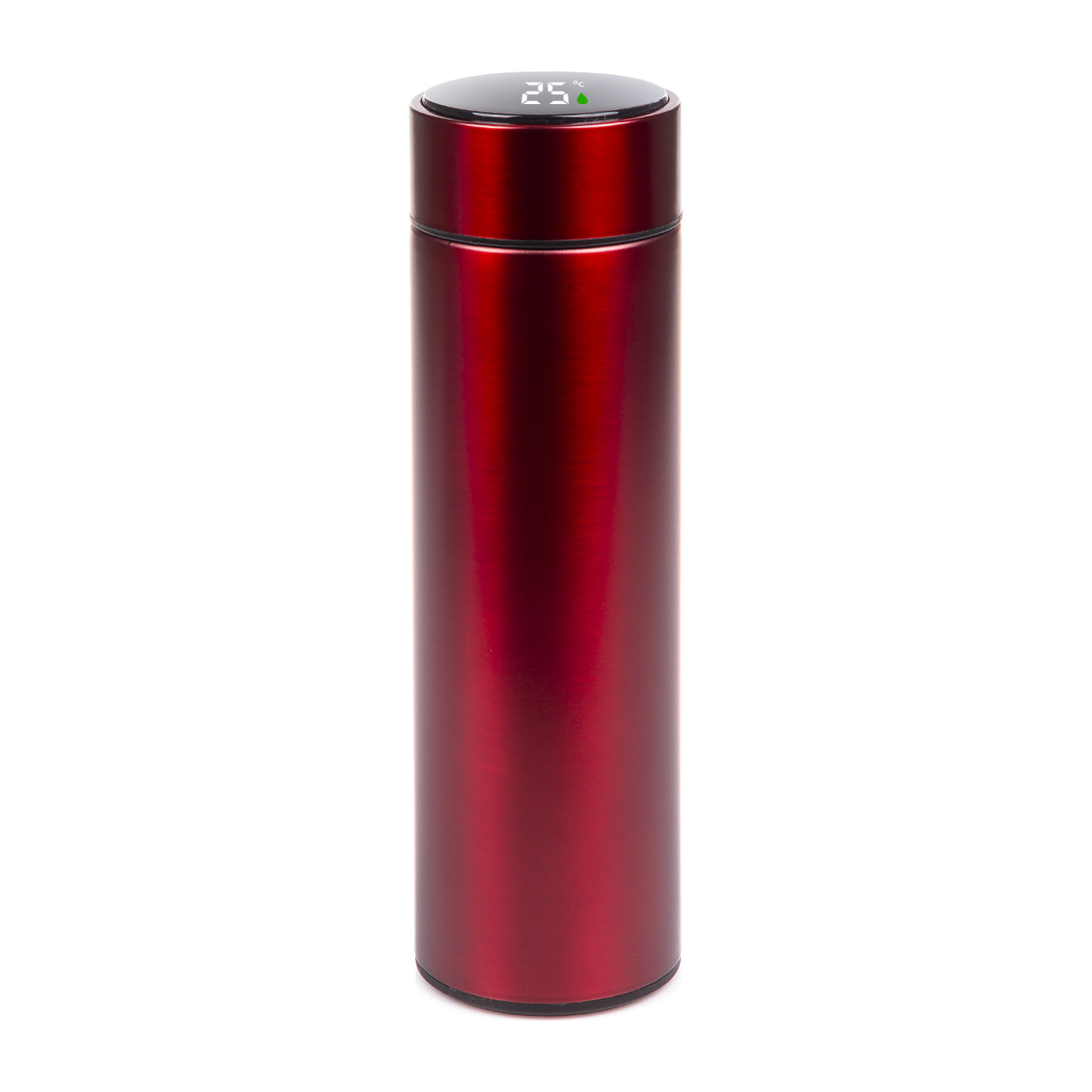 Termo sportivo da 500ml con indicatore di temperatura intelligente. Bottiglia d'acqua isolata sottovuoto, fino a 12 ore di mantenimento del calore.