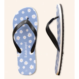 Chanclas "Estás aquí para ser feliz"