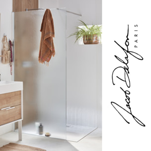 Paroi de douche Contra textile 90cm + kit profilé Chromé