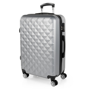 Trolley Mediano 60 Cms Itaca Diamond Plata