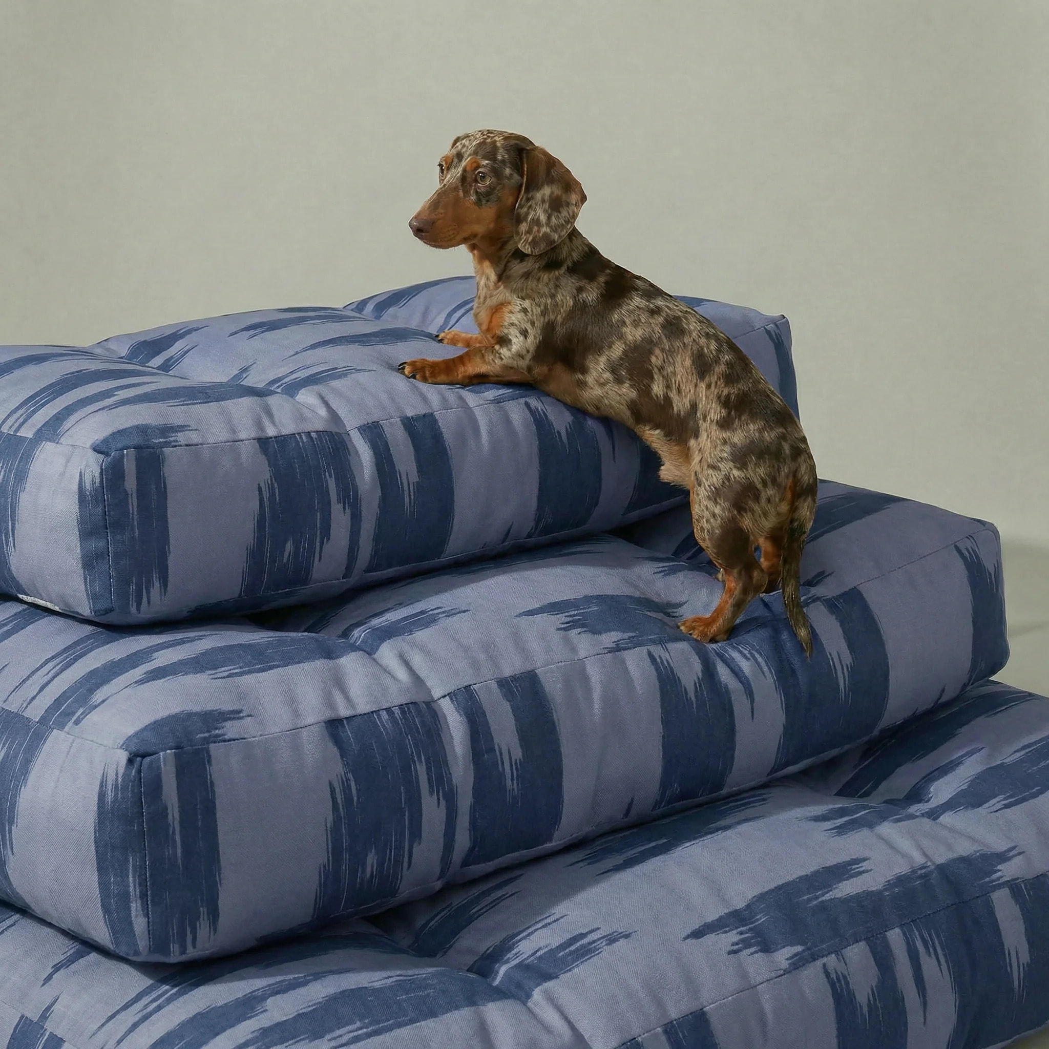 Lit pour animaux antitaches Mahón Azul Marine