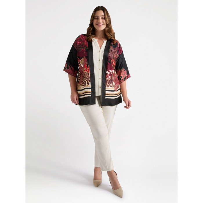 Fiorella Rubino - Pantaloni New York misto lino - Bianco