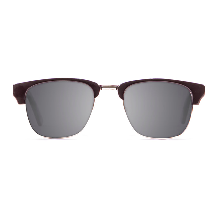 Gafas de sol OCEAN NIZA - Negro brillante con patillas negro brillante y ébano / Ahumada