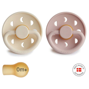 Frigg Pack 2 Chupetes Block Latex Moon Phase