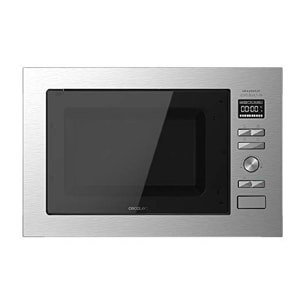 Microonde da incasso con piatto GrandHeat 2590 Built-In Steel Black Cecotec