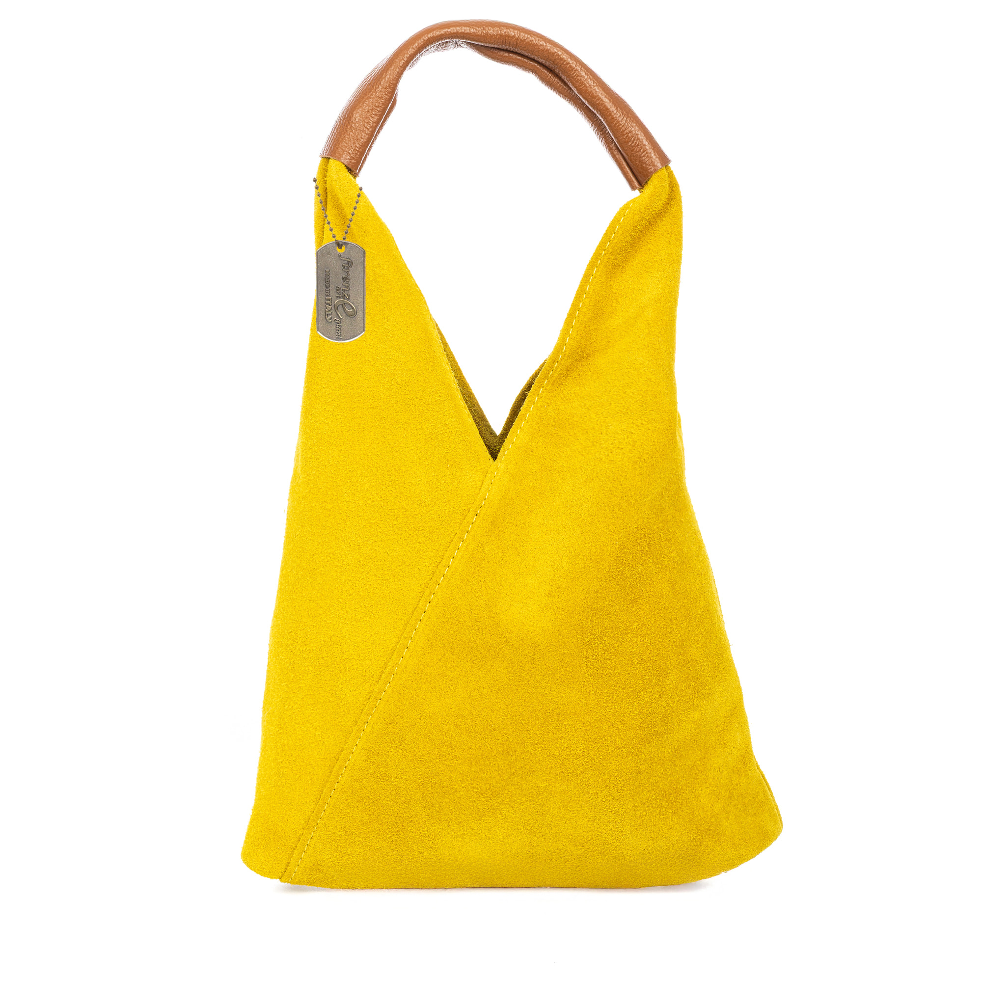 Aviano bolso mini shopper mujer, para uso de mano. Piel auténtica Gamuza.