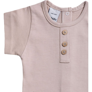 Body bebé manga corta con tapeta