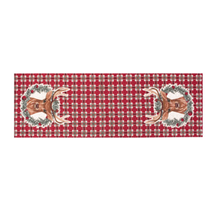 Runner Natalizio Renne 40x140 cm Gobelin Jacquard