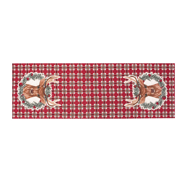 Runner Natalizio Renne 40x140 cm Gobelin Jacquard