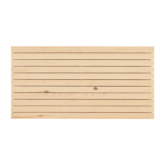 Cabecero de madera maciza en tono natural de varias medidas