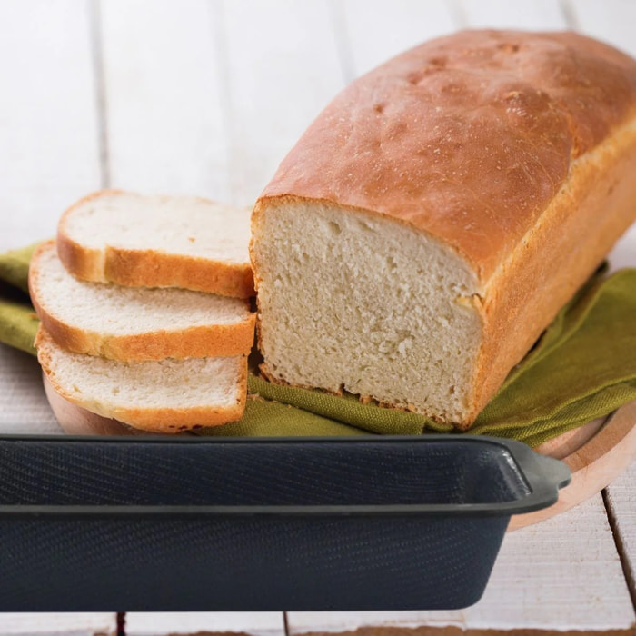 Lot comprenant 1 Moule à cake en silicone fibre de verre, 1 spatule Zenker et 2 bols à mixer en inox Fackelmann