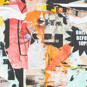 Abattant easy clip à descente assistée imprimé de graffs - Orange