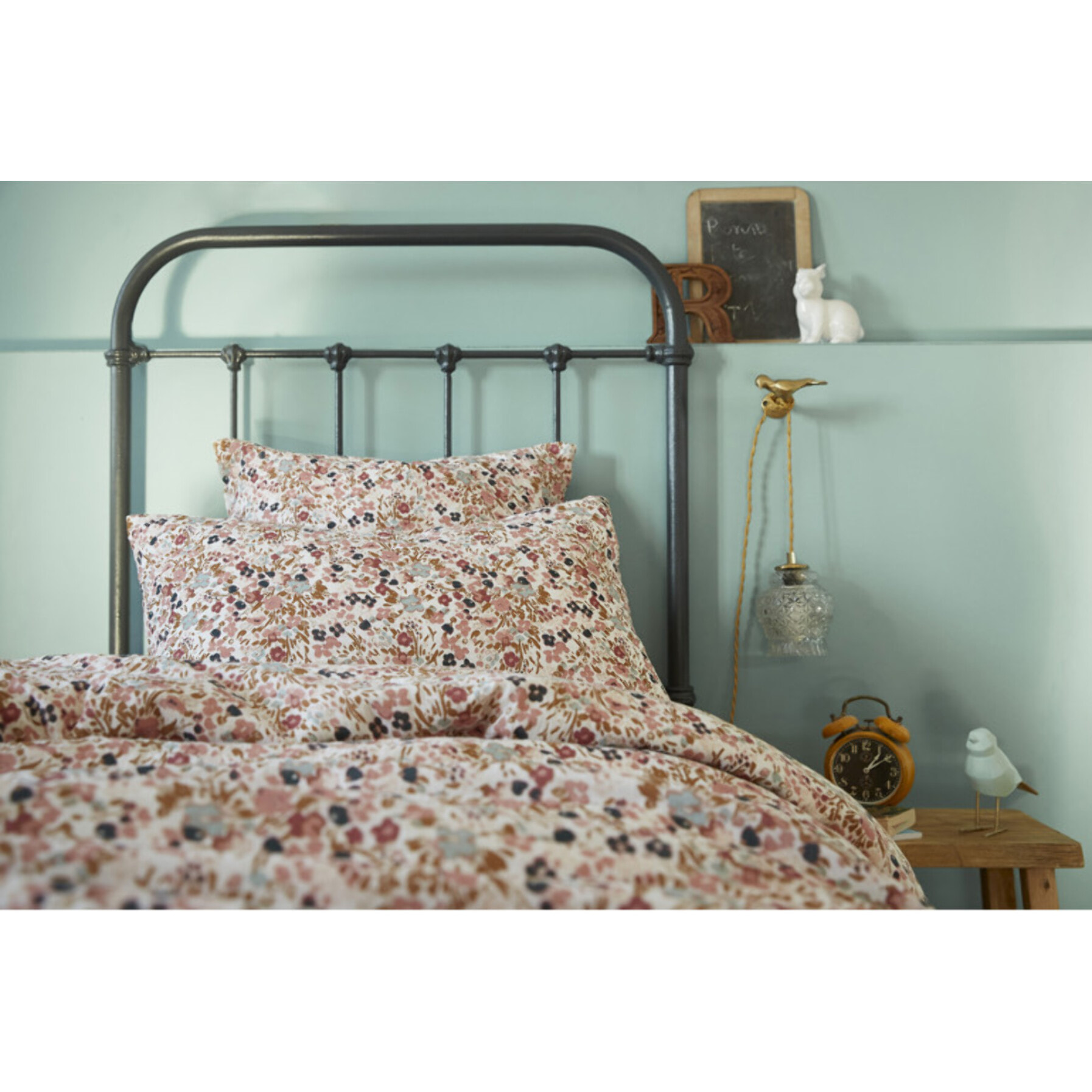 Lot de 2 taies d'oreiller 60x60 cm en gaze de coton - CAPUCINE