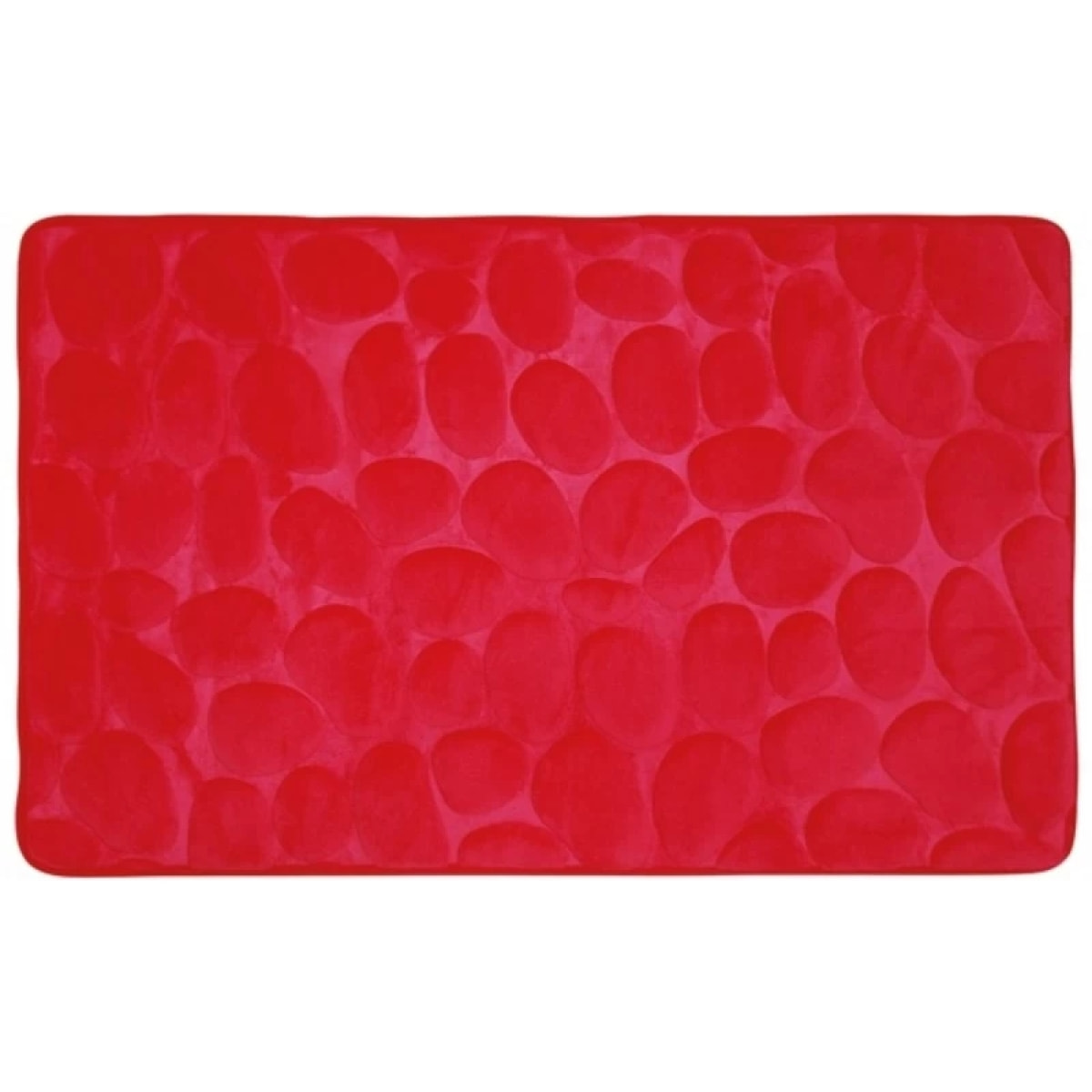 Tapis de bain Microfibre PEBBLE Rouge MSV