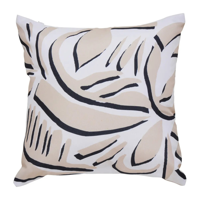 Housse de coussin d'extérieur Tileo 40x40cm déperlant beige