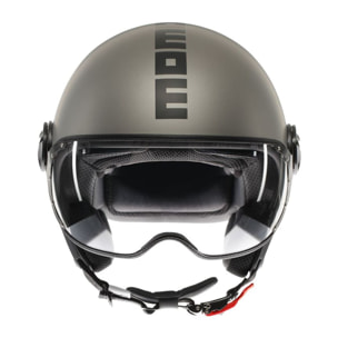 CASCO MOMO FGTR EVO E2206 MONO MATT TITANIUM FROST/BLACK