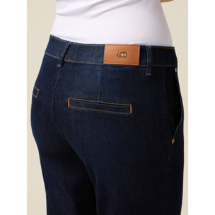 Oltre - Pantalones chinos azul rinse - Azul
