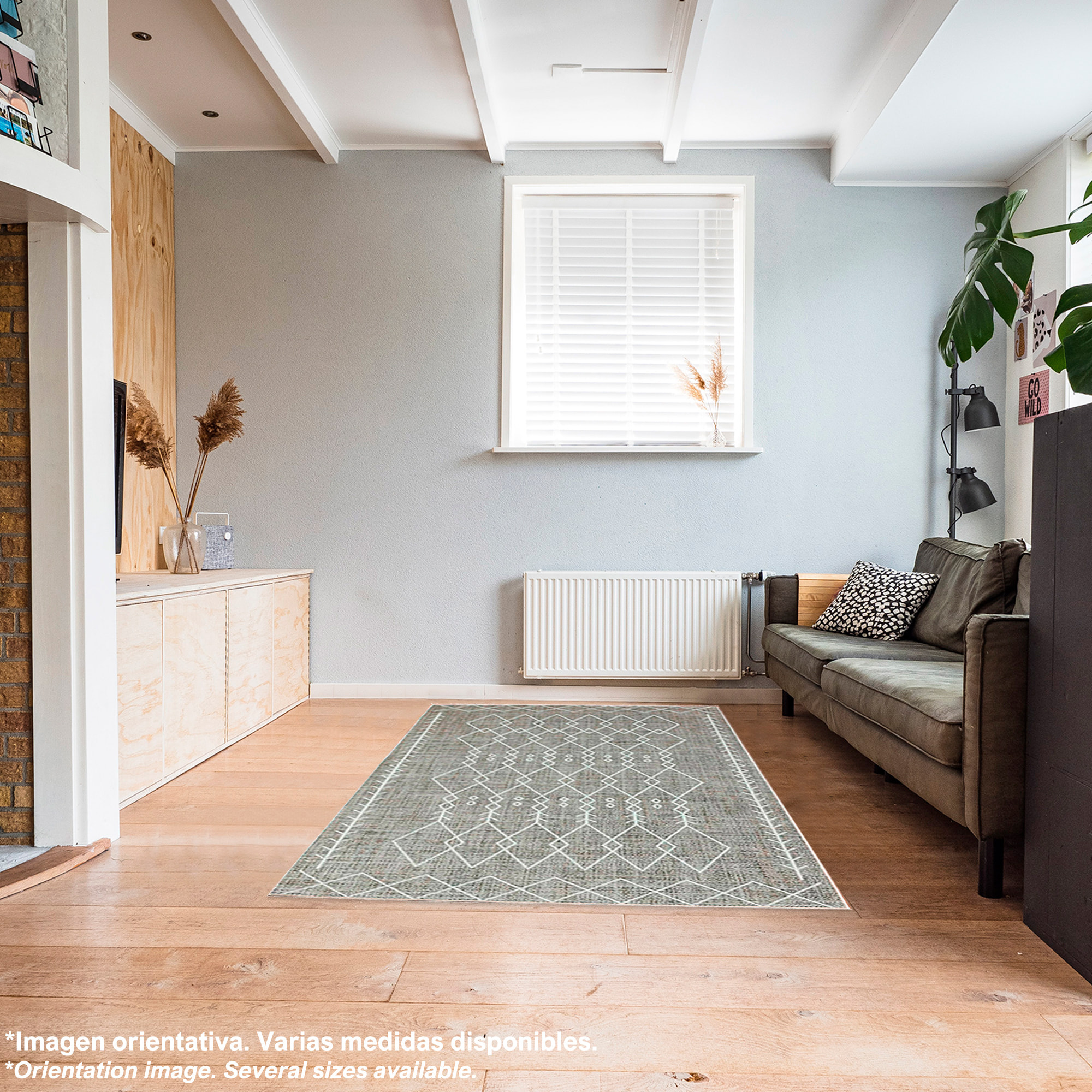 Alfombra de Poliester estampada 100 x 150cm