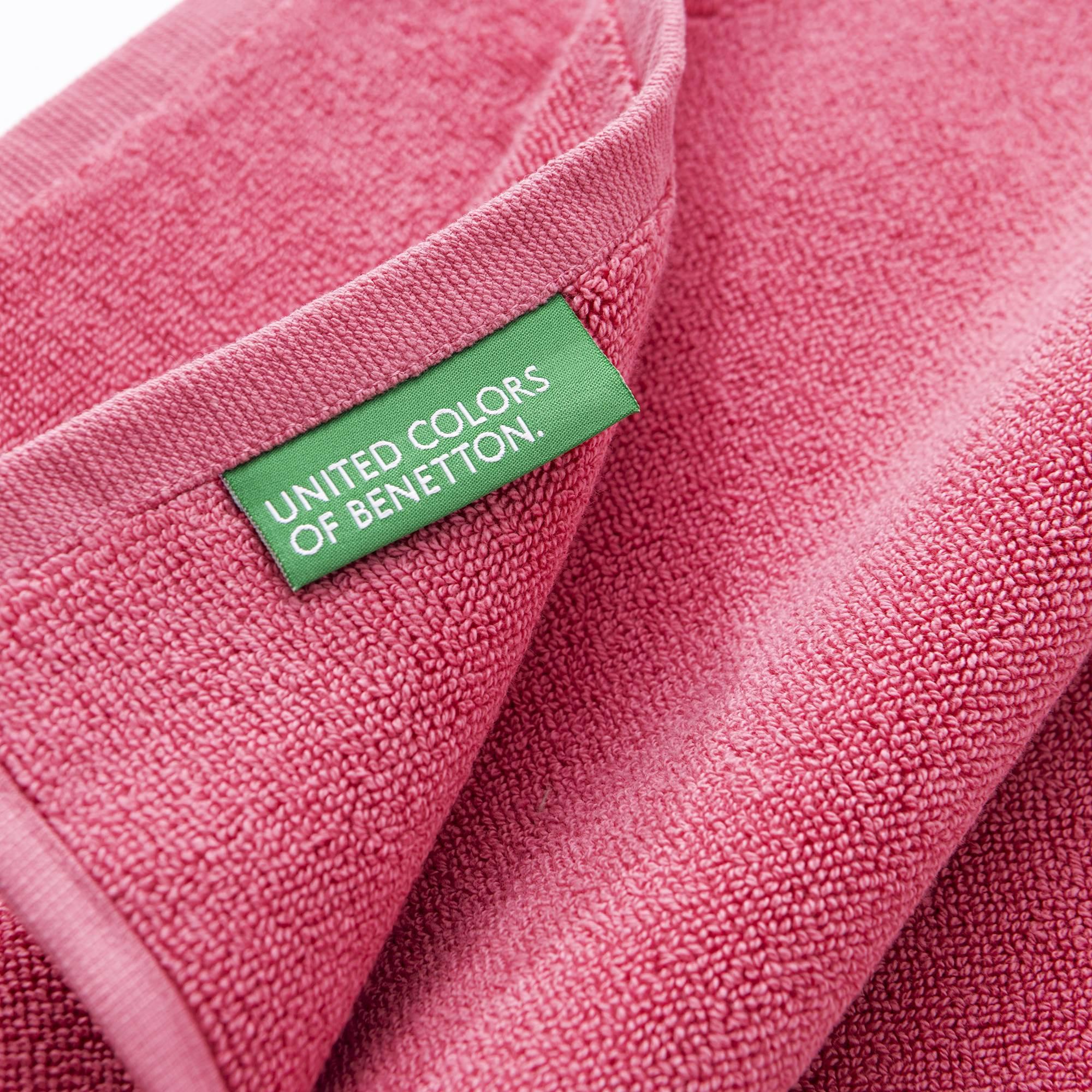 Alfombra de baño 50x80cm 1000gsm 100% algodon c/ logo bordado rosa core benetton