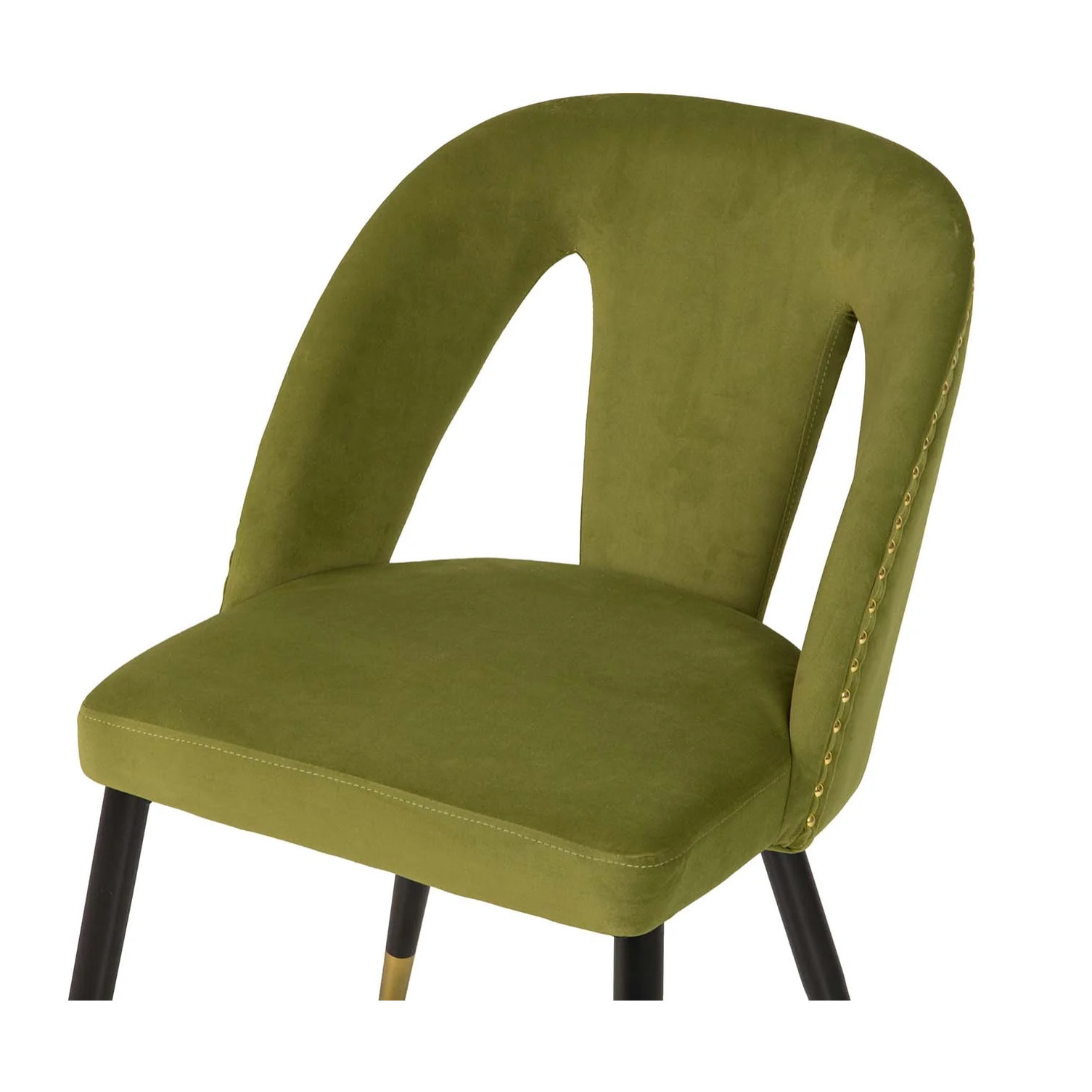 Silla Tachuelas Velvet Verde Stowe 49x54x82 Cm