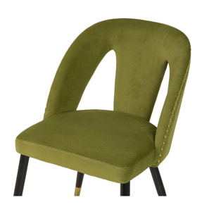 Silla Tachuelas Velvet Verde Stowe 49x54x82 Cm