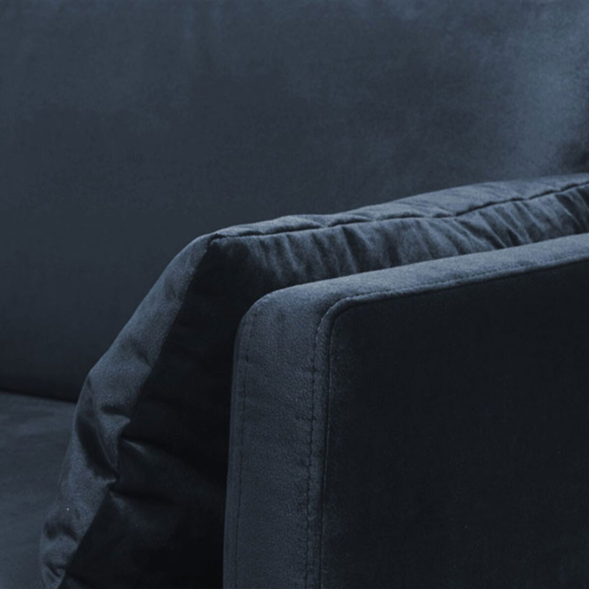 Canapé Velours Droit Splendido - 2 Places