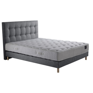 Ensemble matelas ressorts mémoire de forme, PULSAR + tête de lit + sommier 11 cm