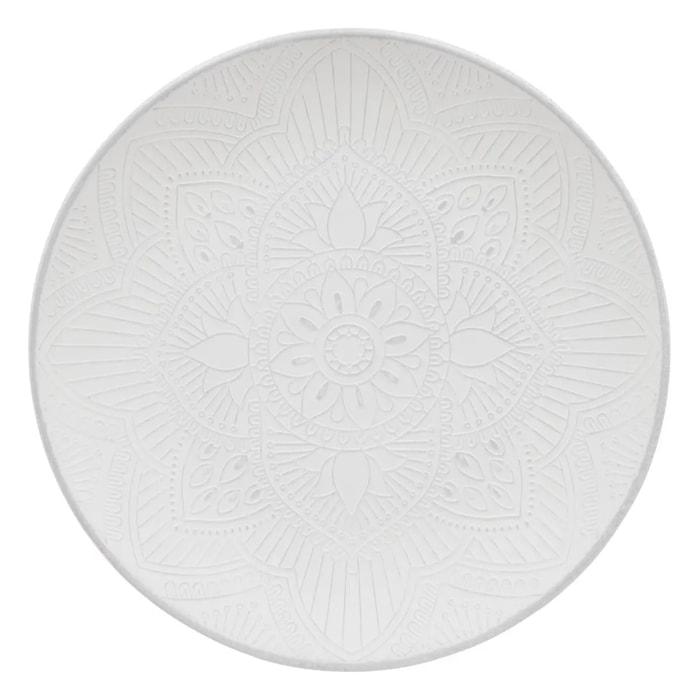 Centre de table Maia rond D.40cm blanc