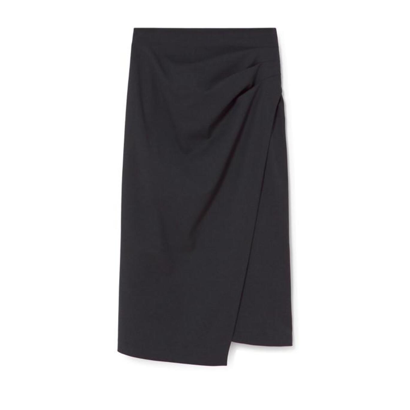 Gonna asimmetrica arricciata