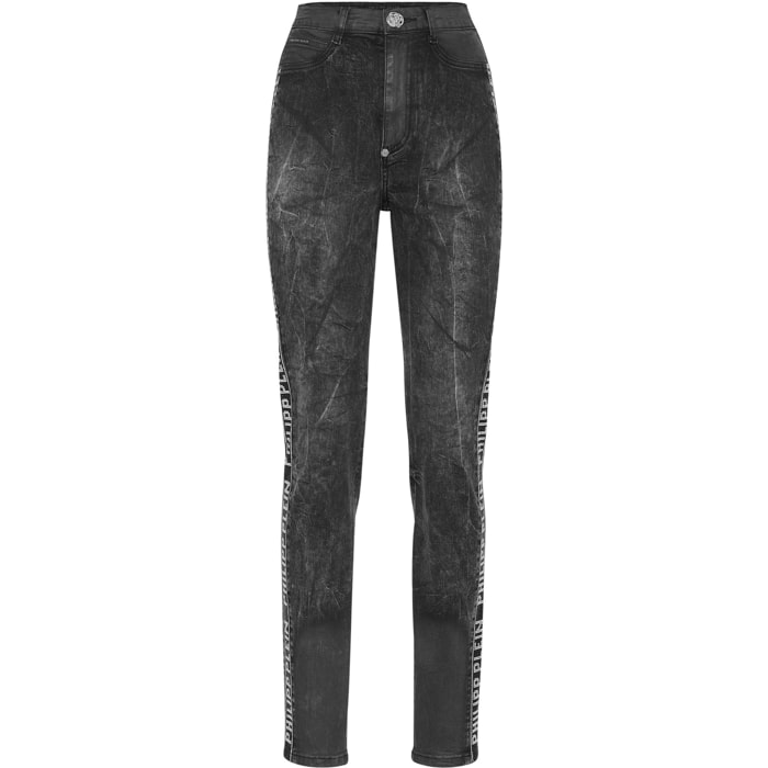 PHILIPP PLEIN Jegging de cintura alta
