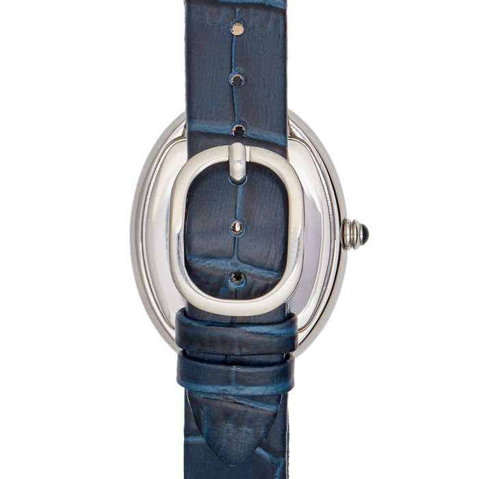 Orologio U.S. Polo Assn. con cinturino in pelle blu