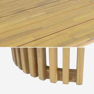 Table de jardin bois d'acacia 6 places ALORA