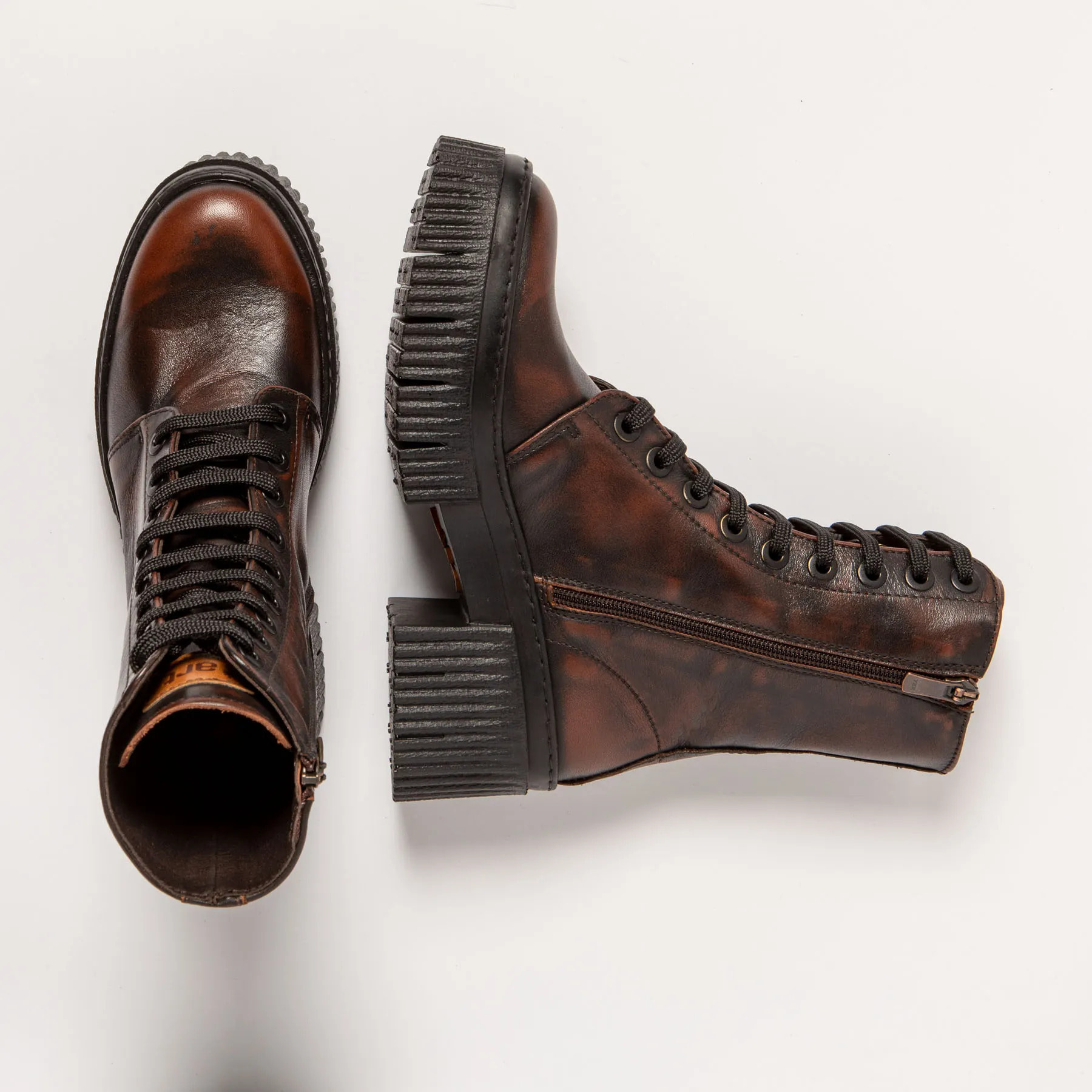 Botines con tacón 1375 ASPORT CASTAGNA/YORK color Castagna