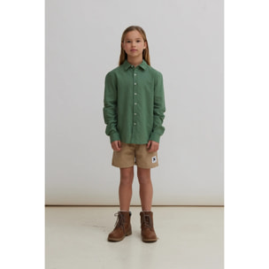 CAMISA KIDS DE LINO PINE GREEN