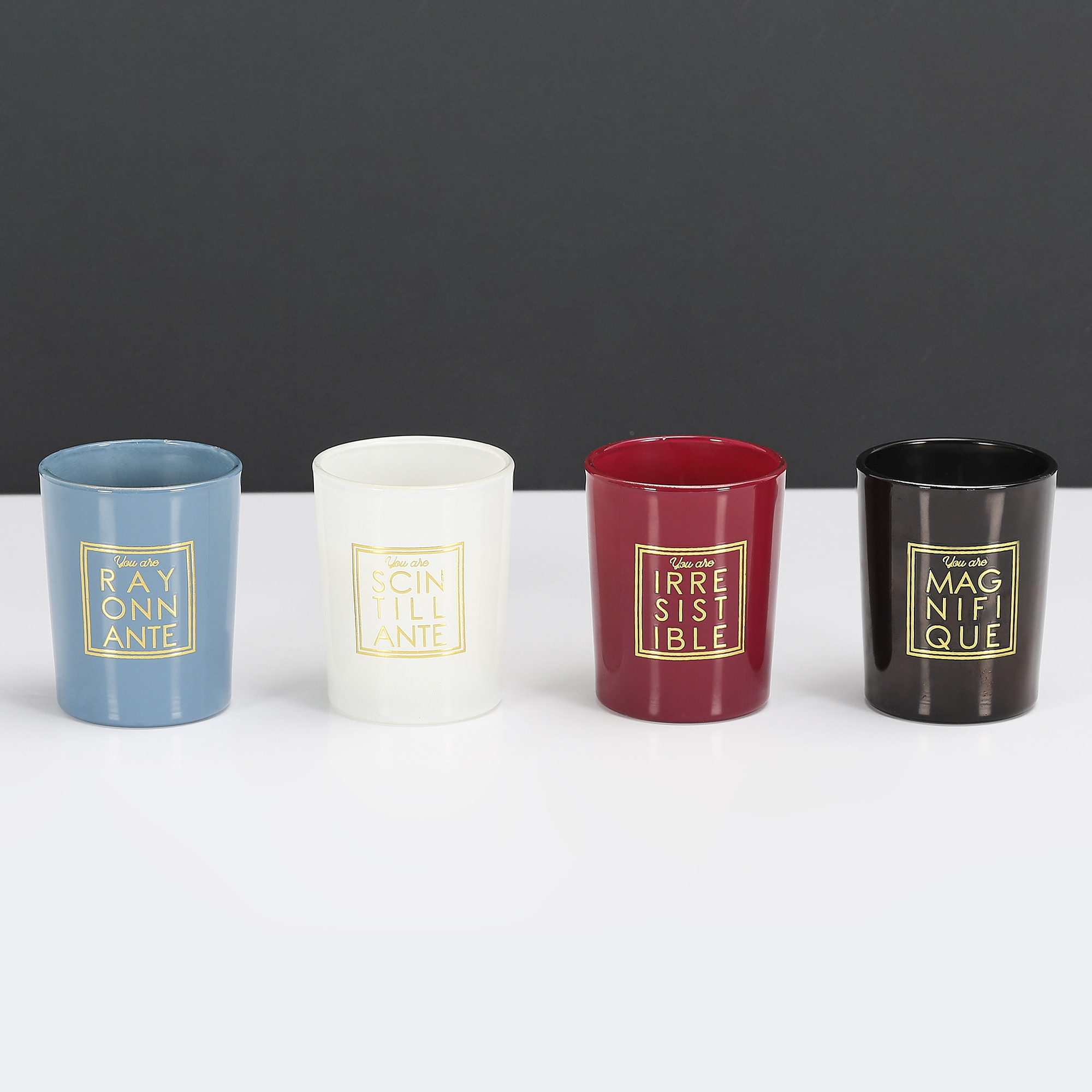 Bougie Parfumee X4 Coffret You Are H5.8cm