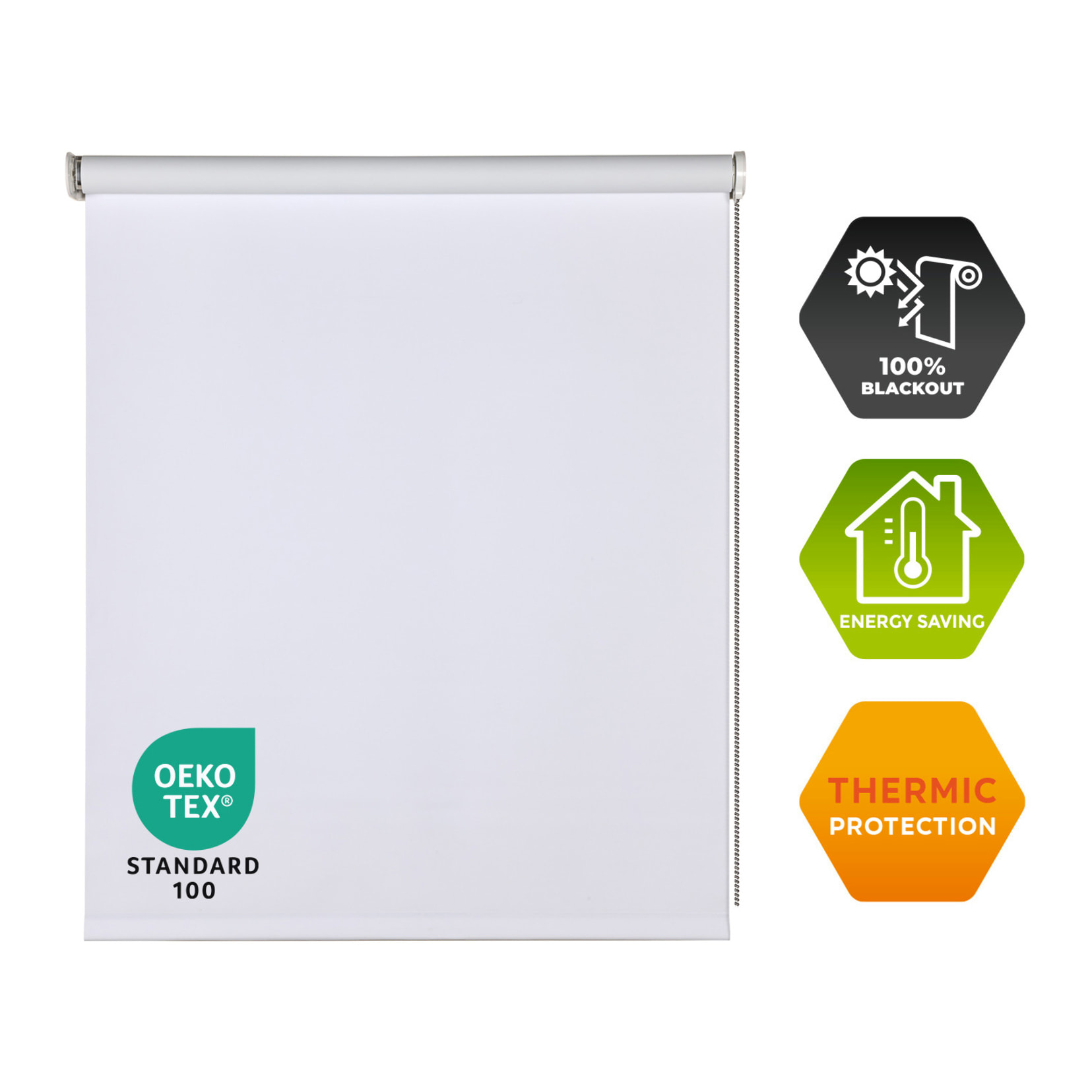 Enrollable Opaco BLACKOUT PRO Blanco puro