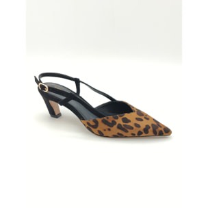 Décolleté sling back Donna Tata Italia MARRONE