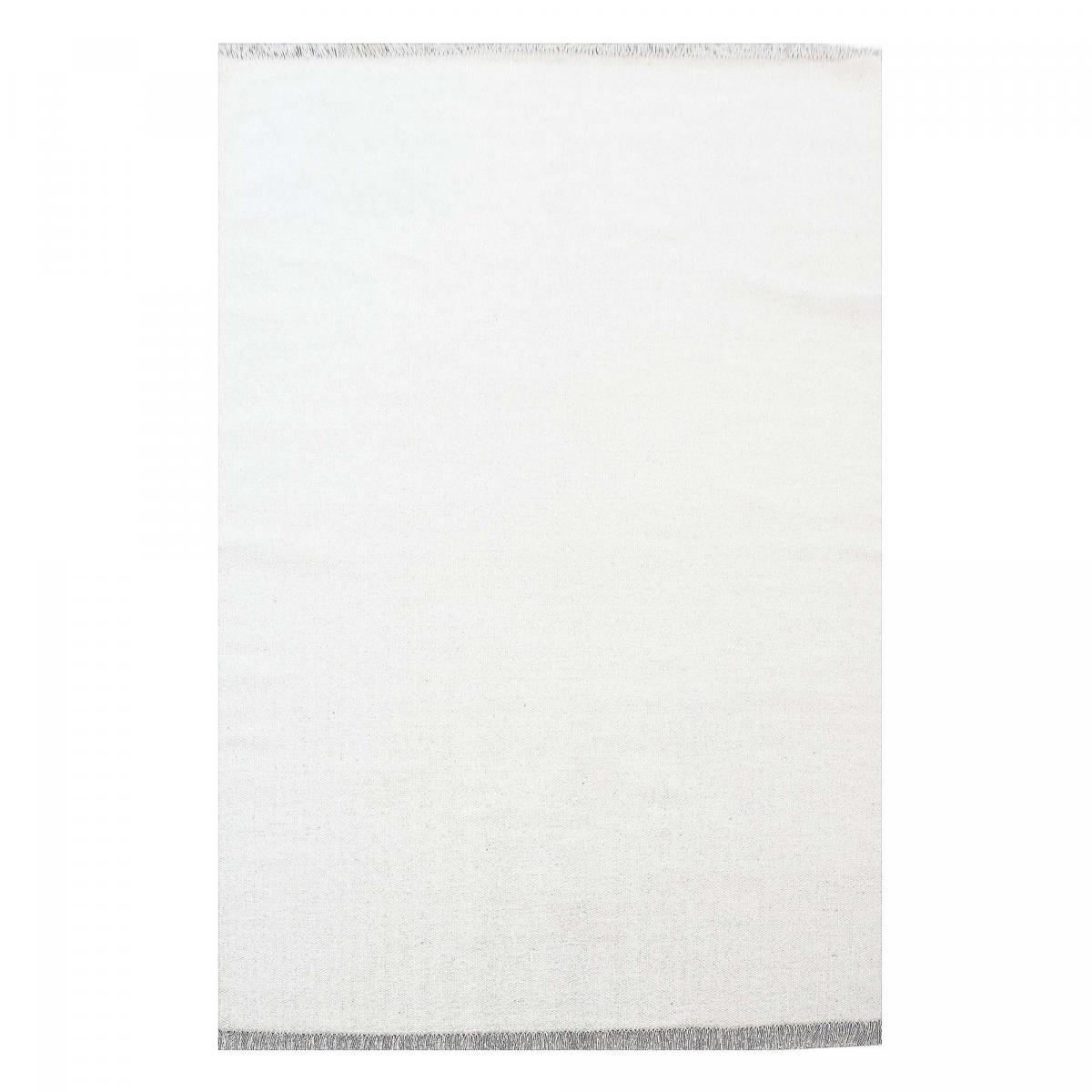 Tapis kilim fait main en laine motif uni NOBI