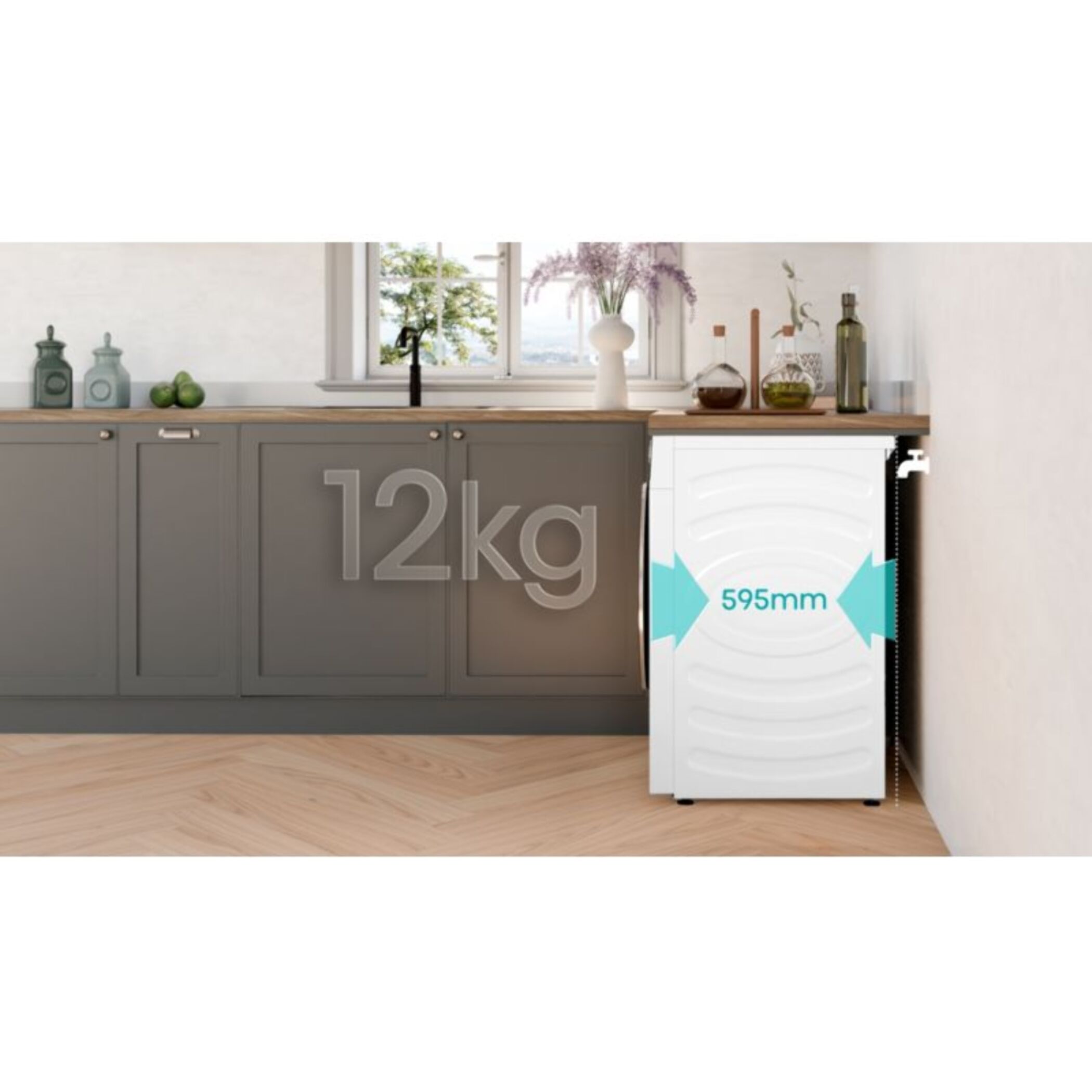 Lave linge séchant hublot HISENSE WD5I1245BWRH