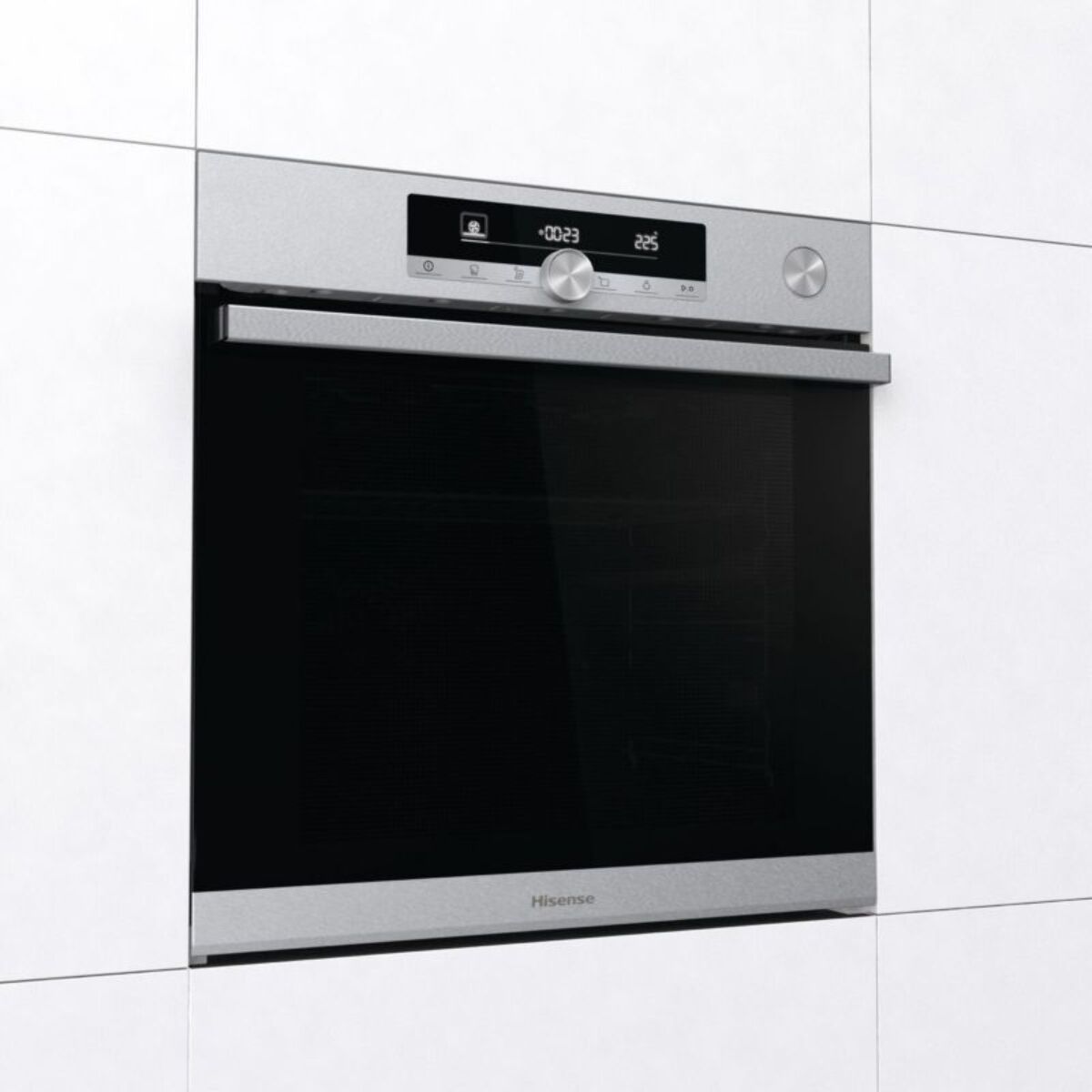Four encastrable fonction vapeur HISENSE O634PX - Pyrolyse - Chaleur tournante - Vapeur - Porte froide - Rails télescopiques