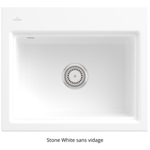 Evier Subway Style 60 S Stone CeramicPlus finition aluminum brossé
