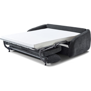Canapé lit convertible express en tissu texturé "Laurie" - 202 x 107 x 85 cm