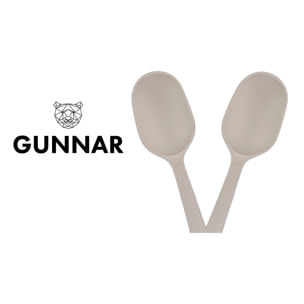 Couverts à salade en bois et silicone GUNNAR
