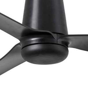 PUNT TUB M LED Ventilateur de plafond noir/noyer TUYA