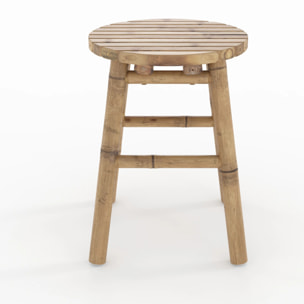 Tabouret de jardin en bambou H45,5 cm - Polly
