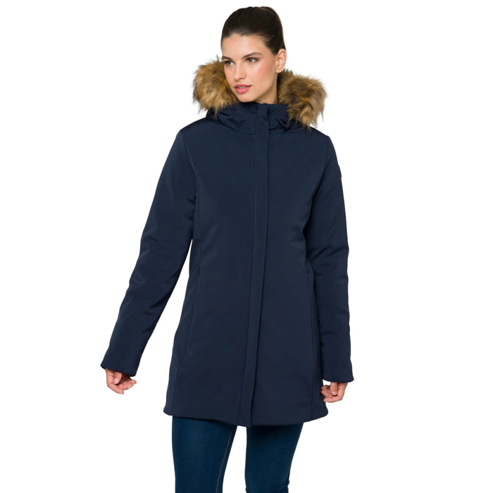 Parka DAHLIA acolchada impermeable azul