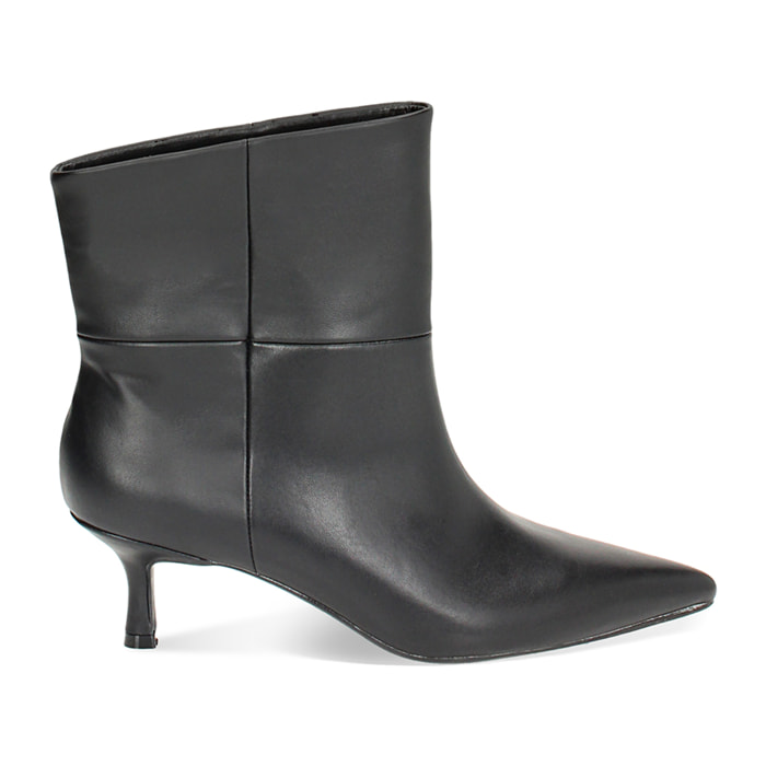 Tronchetto nero, tacco 5,5 cm