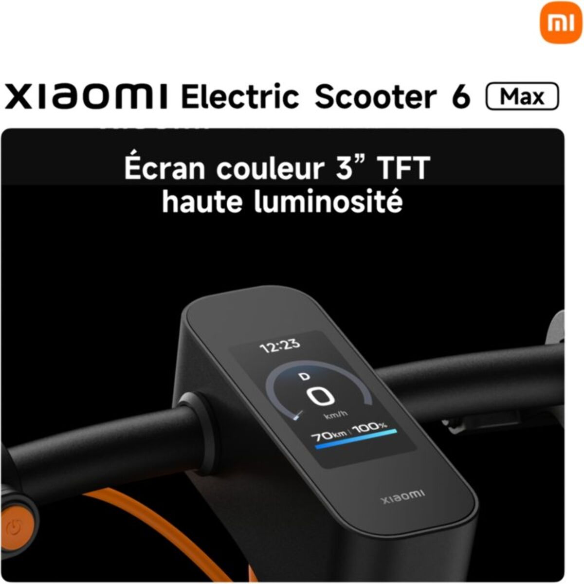 Trottinette électrique XIAOMI Electric Scooter 6 Max Noir