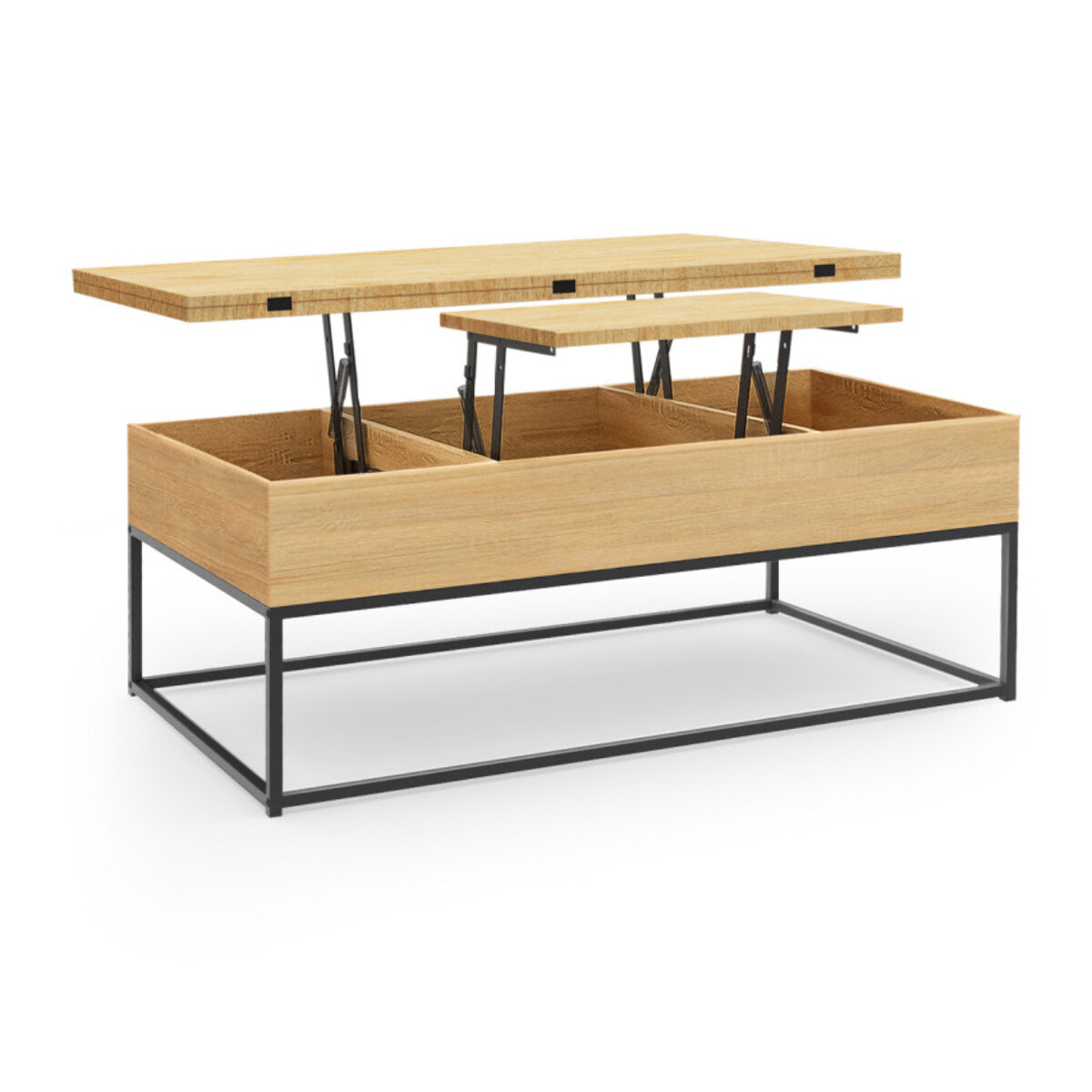 Table basse Memphis relevable et dépliante