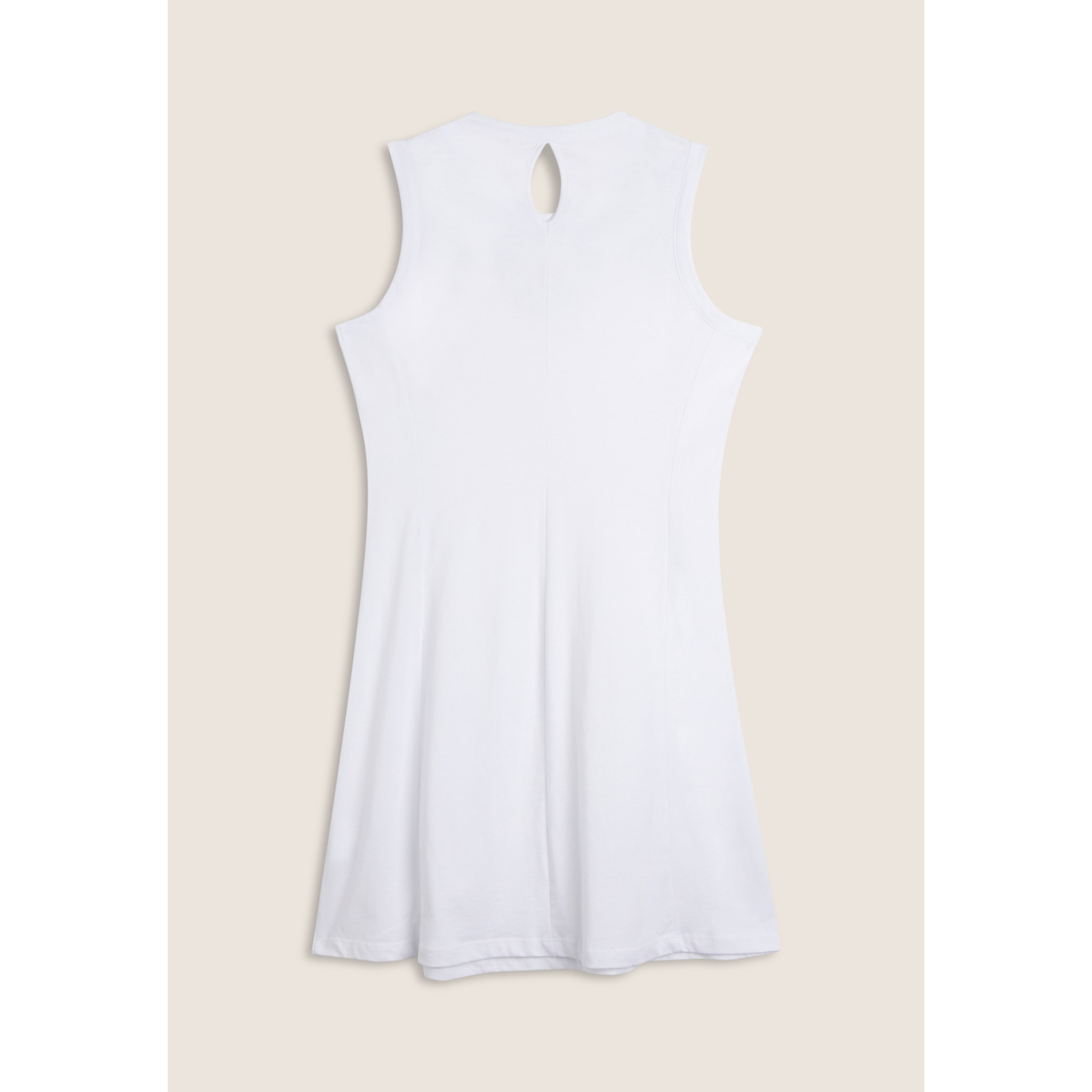 Vestito senza maniche in jersey con dettagli floreali